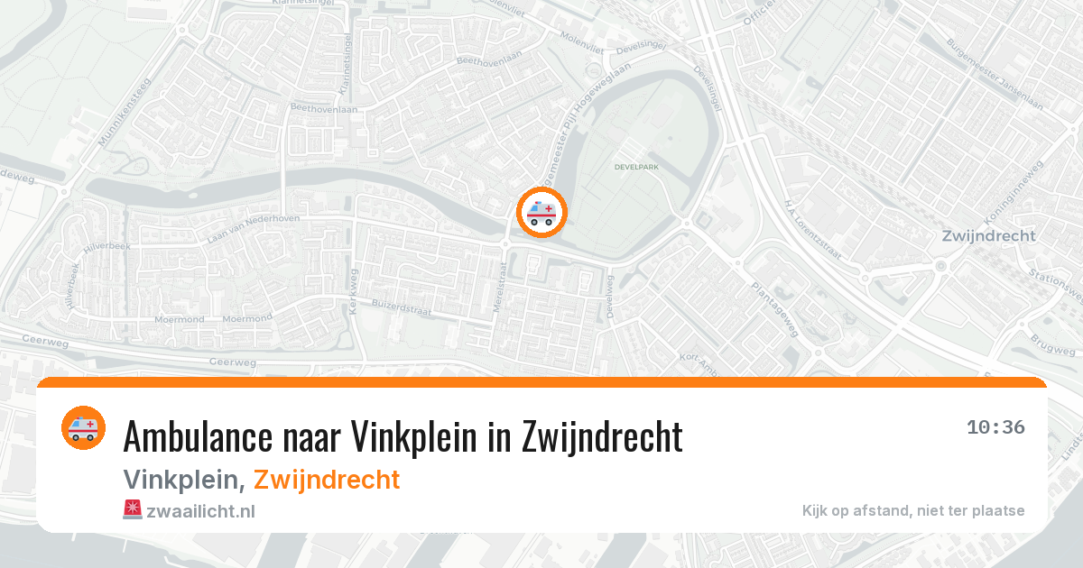 Ambulance naar Vinkplein in Zwijndrecht — 23 apr 2026