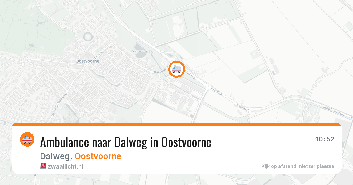 Ambulance naar Dalweg in Oostvoorne — 11 aug 2026