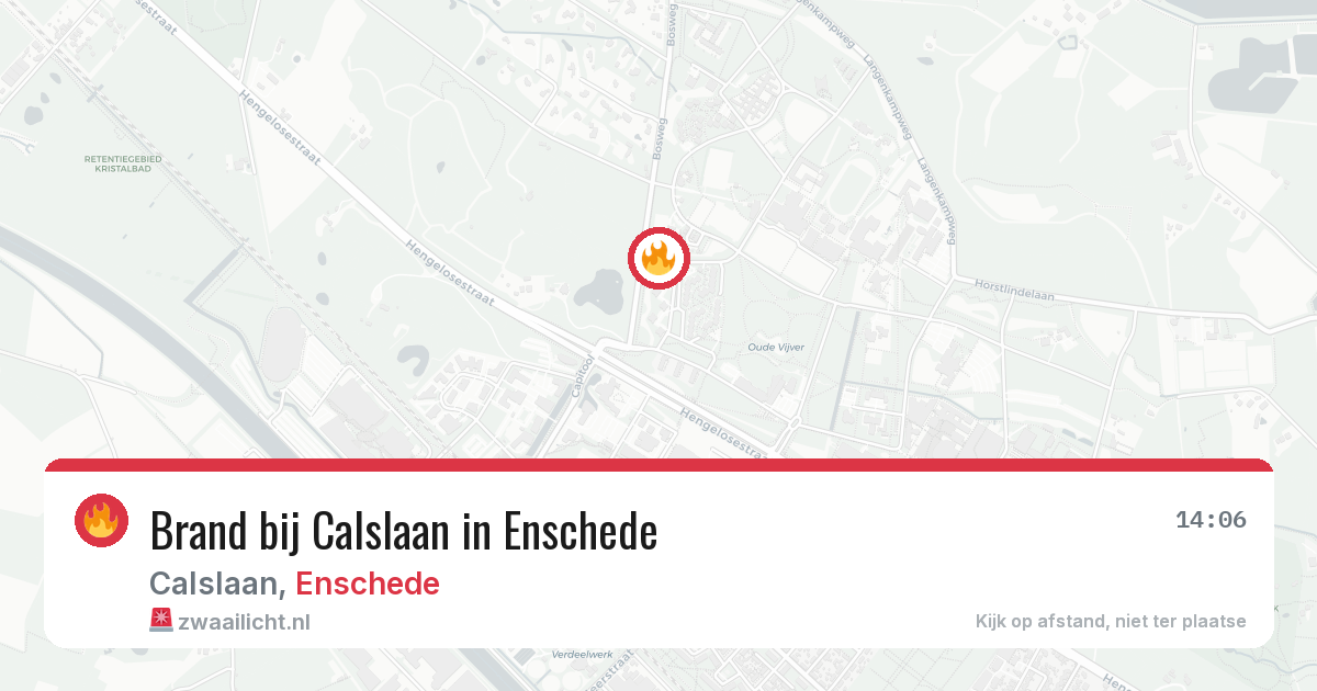 Brand bij Calslaan in Enschede — 30 jul 2026