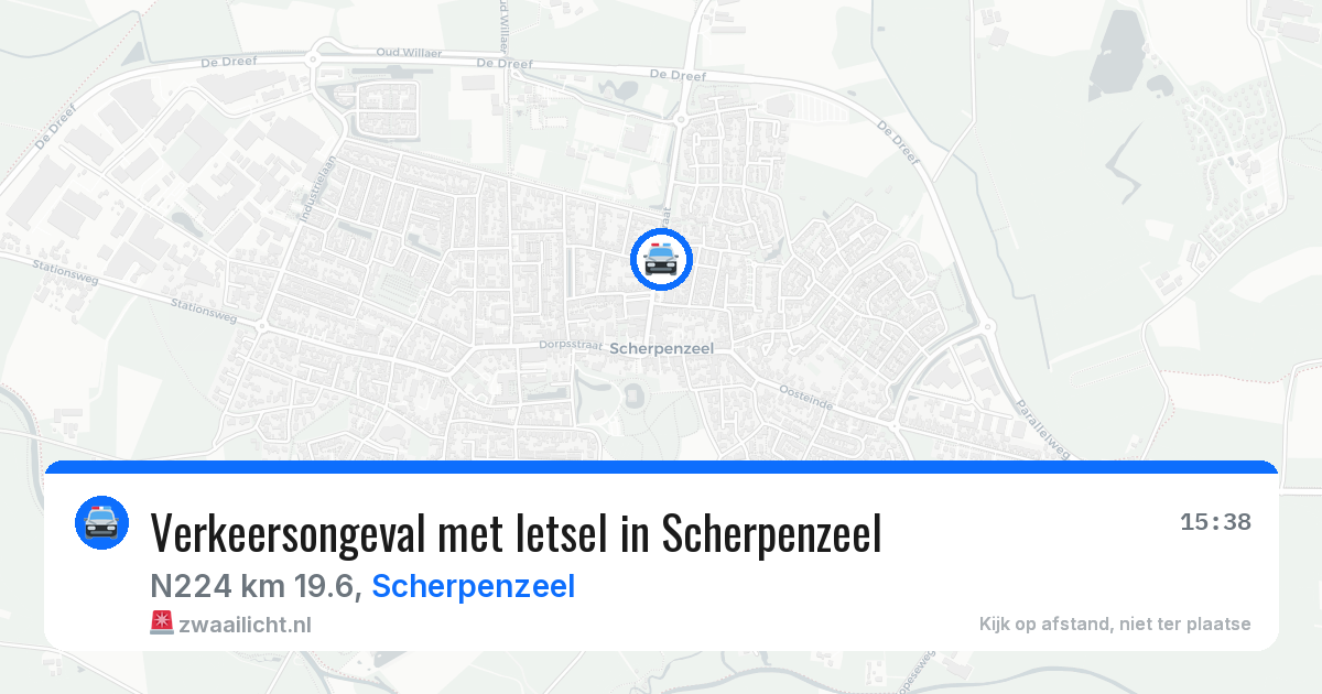 Verkeersongeval met letsel in Scherpenzeel — 7 mrt 2026