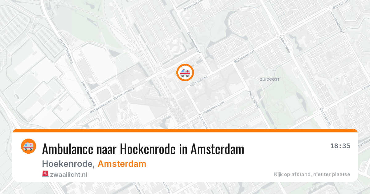 Ambulance naar Hoekenrode in Amsterdam — 6 apr 2026