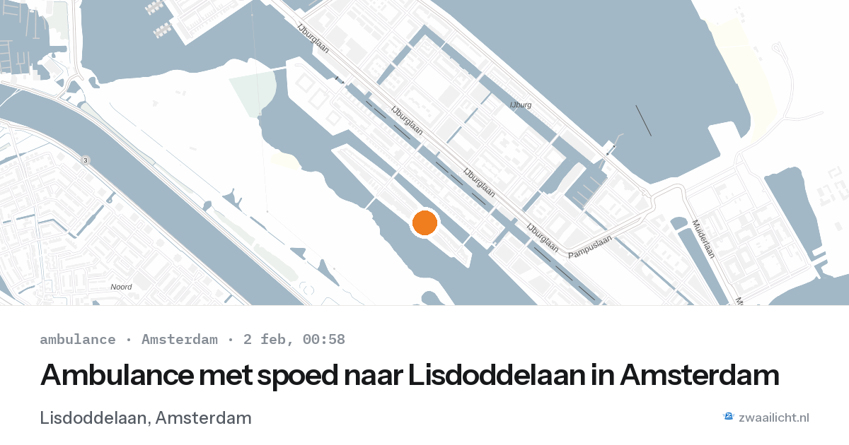 Ambulance met spoed naar Lisdoddelaan in Amsterdam — 1 feb 2026