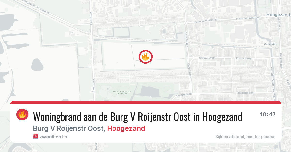 Woningbrand aan de Burg V Roijenstr Oost in Hoogezand — 2 jul 2026