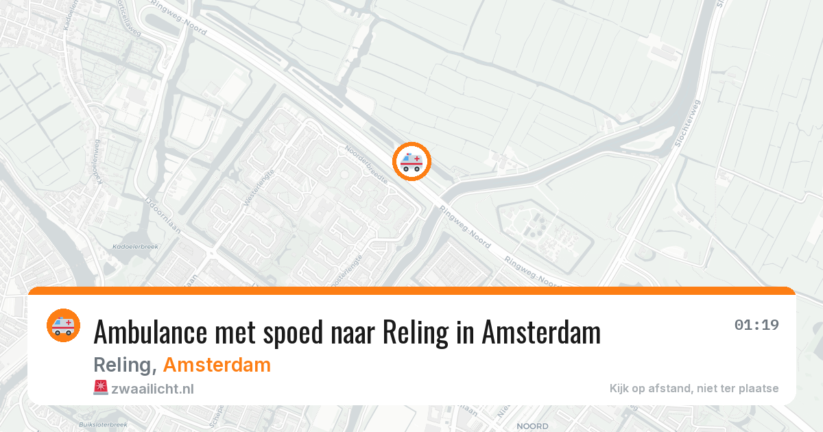Ambulance met spoed naar Reling in Amsterdam — 15 mrt 2026