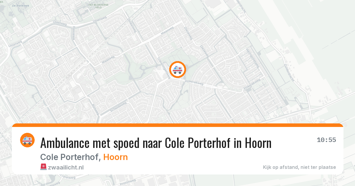 Ambulance met spoed naar Cole Porterhof in Hoorn — 12 apr 2026