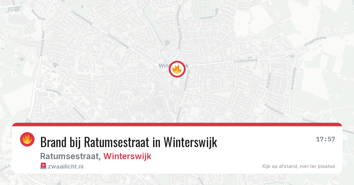 Brand bij Ratumsestraat in Winterswijk — 24 jun 2026