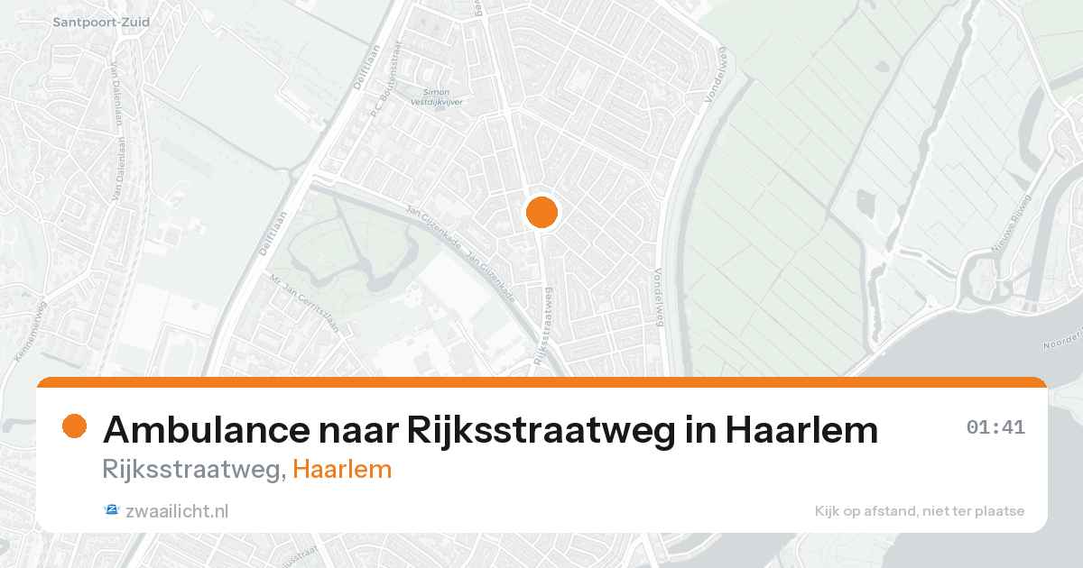 Ambulance naar Rijksstraatweg in Haarlem — 18 aug 2026