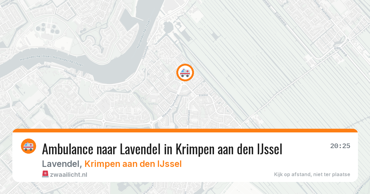 Ambulance naar Lavendel in Krimpen aan den IJssel — 16 mei 2026