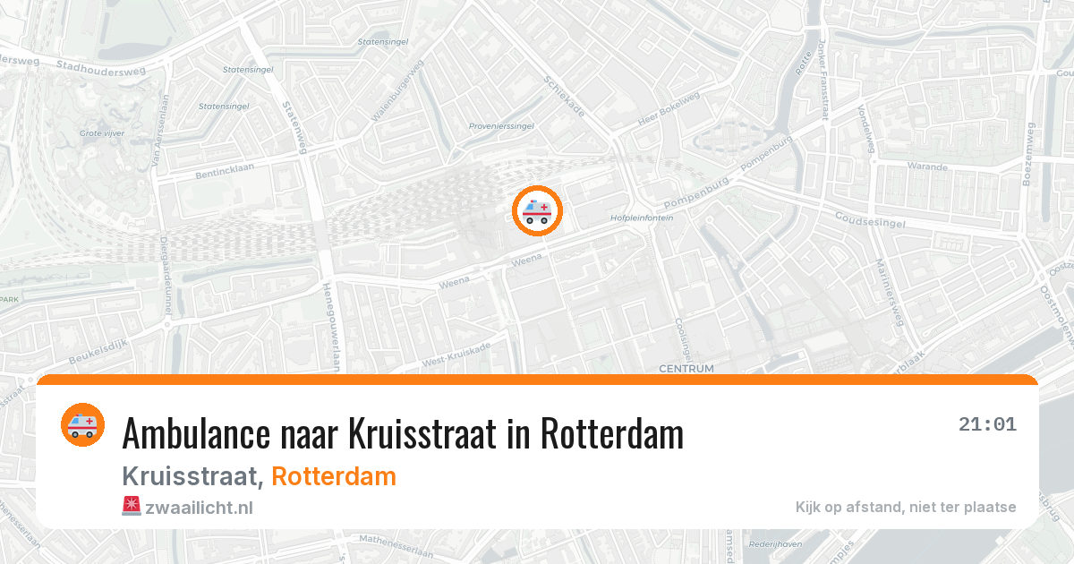 Ambulance naar Kruisstraat in Rotterdam — 2 apr 2026