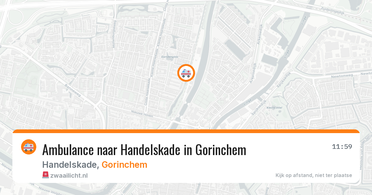 Ambulance naar Handelskade in Gorinchem — 30 mei 2026
