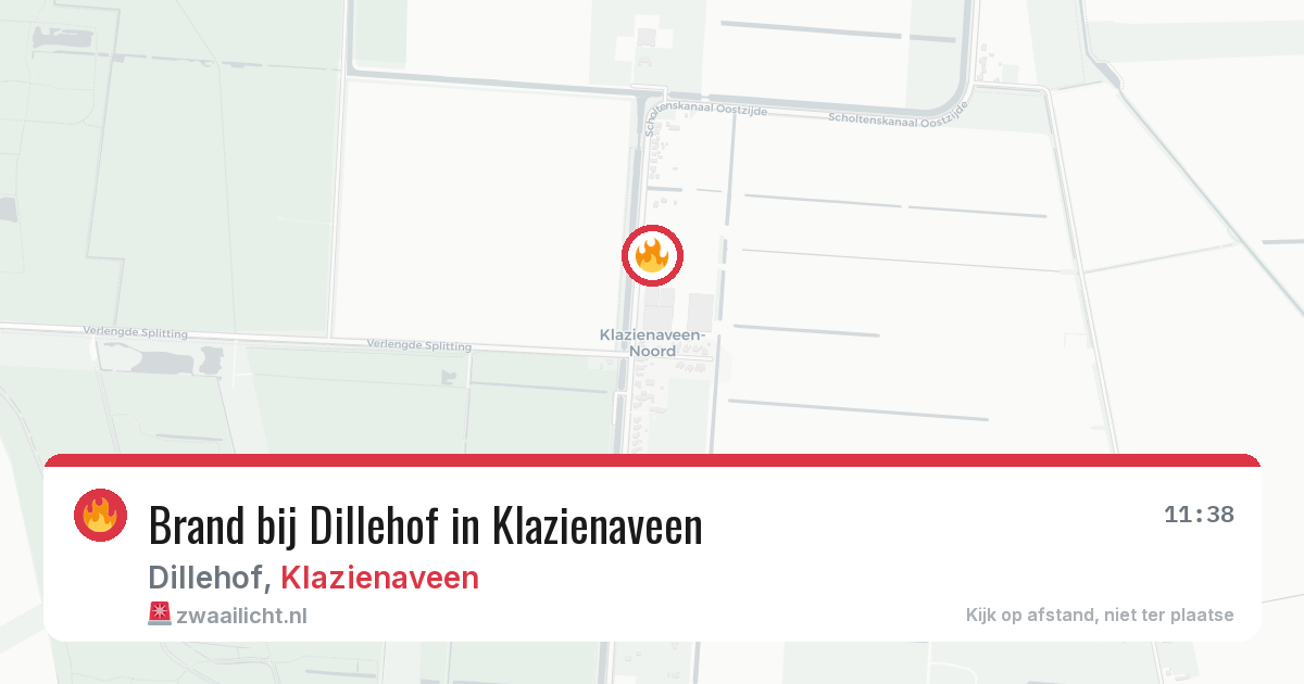 Brand bij Dillehof in Klazienaveen — 27 jun 2026