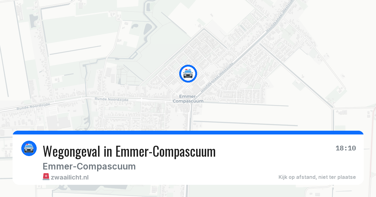 Wegongeval in Emmer-Compascuum — 18 jul 2026