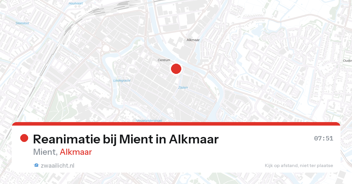 Reanimatie bij Mient in Alkmaar — 22 feb 2026