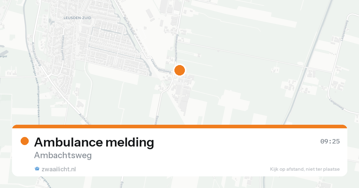 Ambulance melding — 11 mei 2026