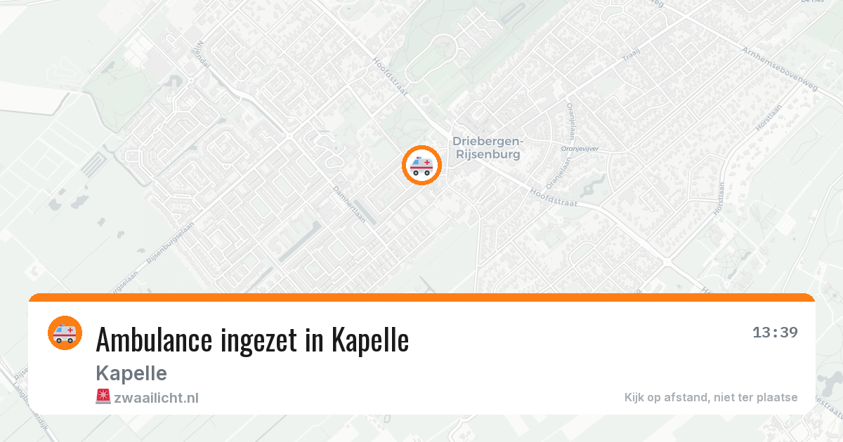 Ambulance ingezet in Kapelle — 29 jan 2026