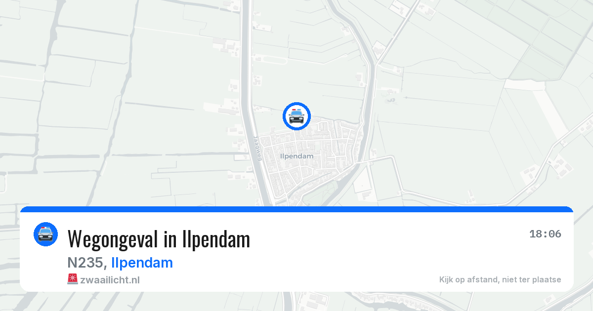 Wegongeval in Ilpendam — 8 jun 2026