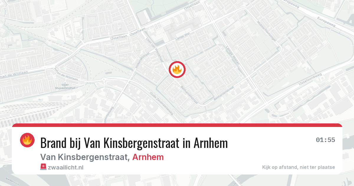 Brand bij Van Kinsbergenstraat in Arnhem — 23 mei 2026
