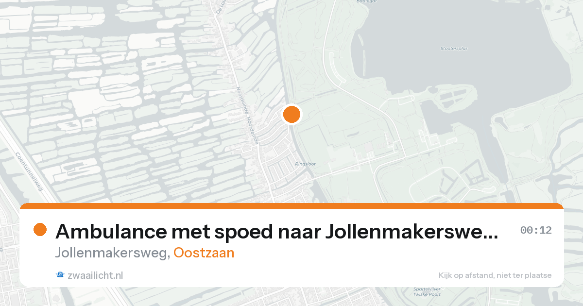 Ambulance met spoed naar Jollenmakersweg in Oostzaan — 7 jun 2026
