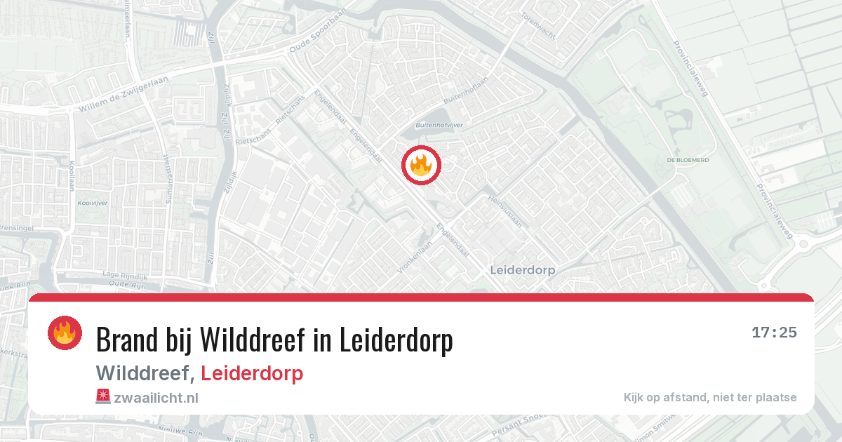 Brand bij Wilddreef in Leiderdorp — 12 jul 2026