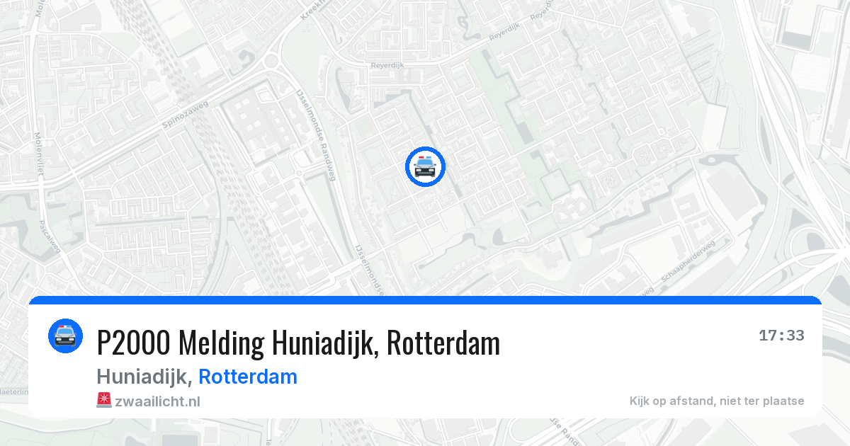 P2000 Melding Huniadijk, Rotterdam — 25 apr 2026