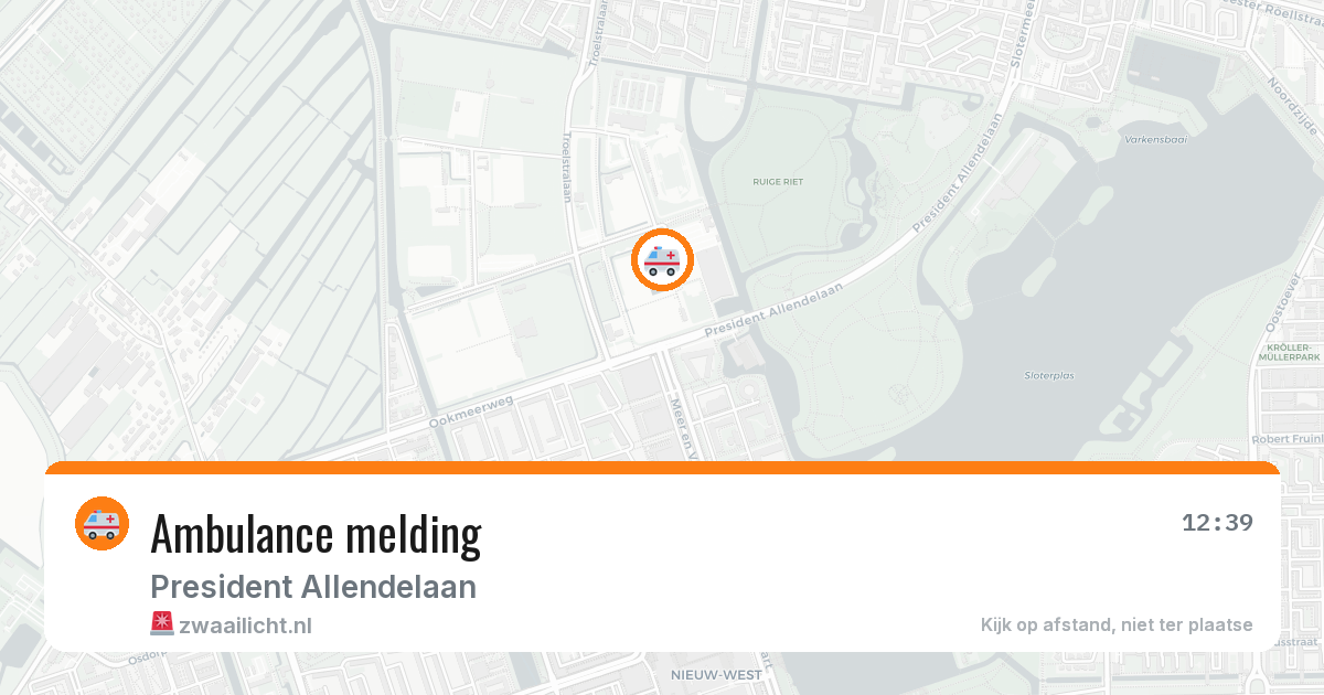 Ambulance melding — 6 mei 2026