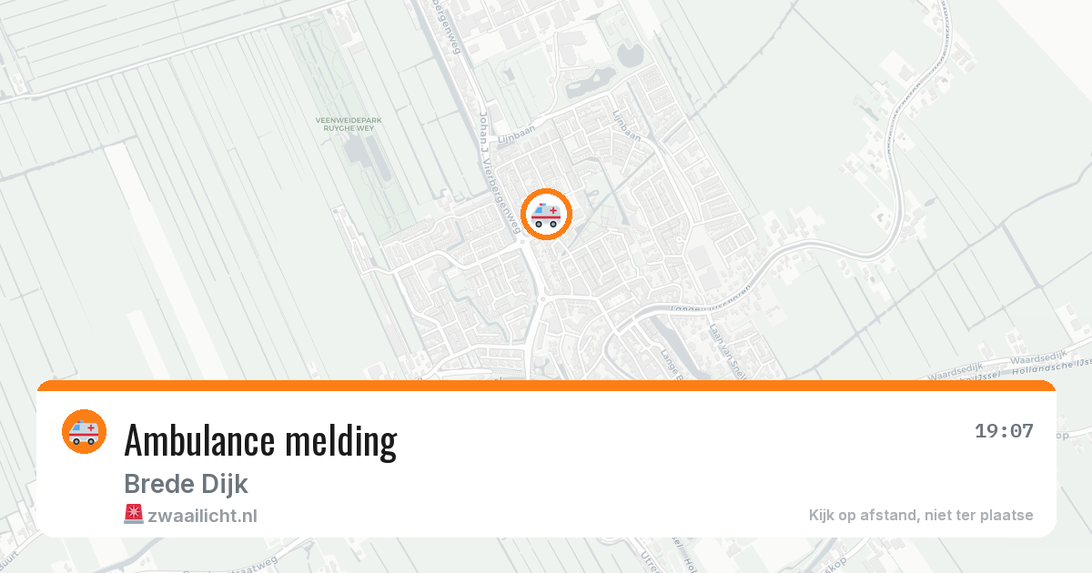 Ambulance melding — 1 jul 2026