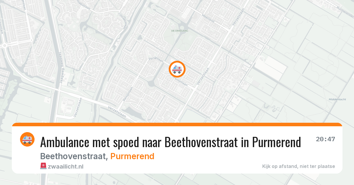 Ambulance met spoed naar Beethovenstraat in Purmerend — 2 jun 2026