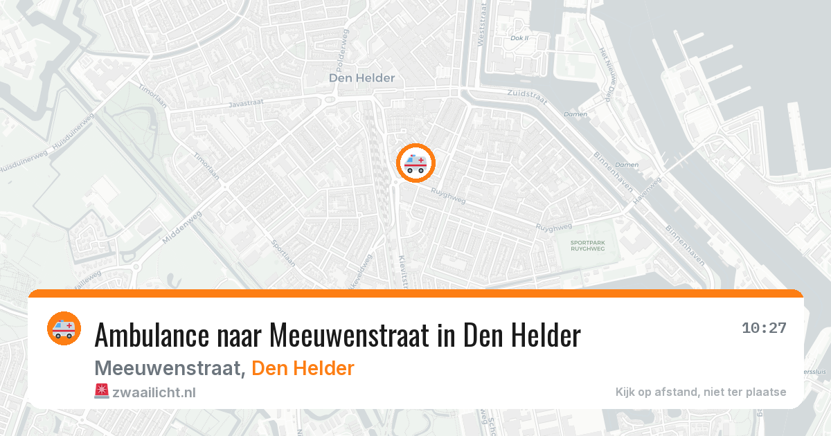 Ambulance naar Meeuwenstraat in Den Helder — 28 apr 2026