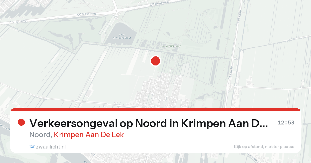 Verkeersongeval op Noord in Krimpen Aan De Lek — 31 jan 2026