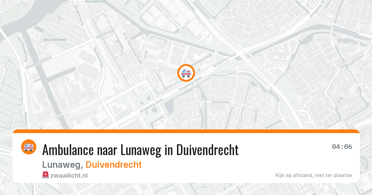 Ambulance naar Lunaweg in Duivendrecht — 5 jun 2026