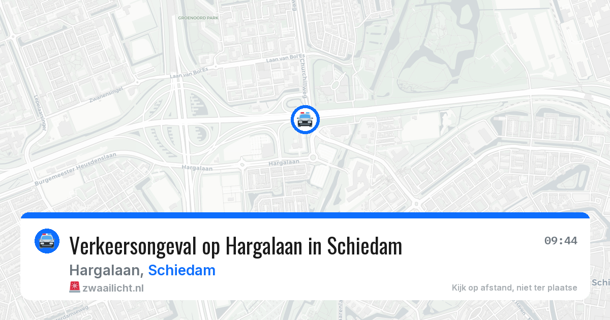 Verkeersongeval op Hargalaan in Schiedam — 18 jun 2026