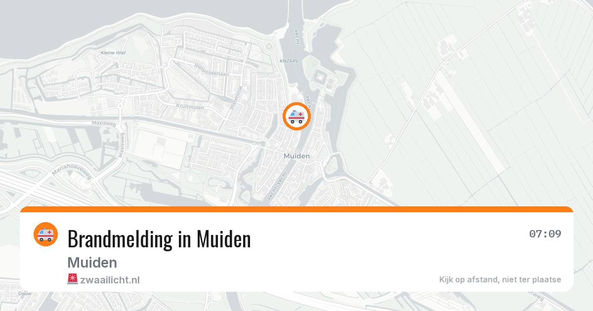 Brandmelding in Muiden — 12 mei 2026