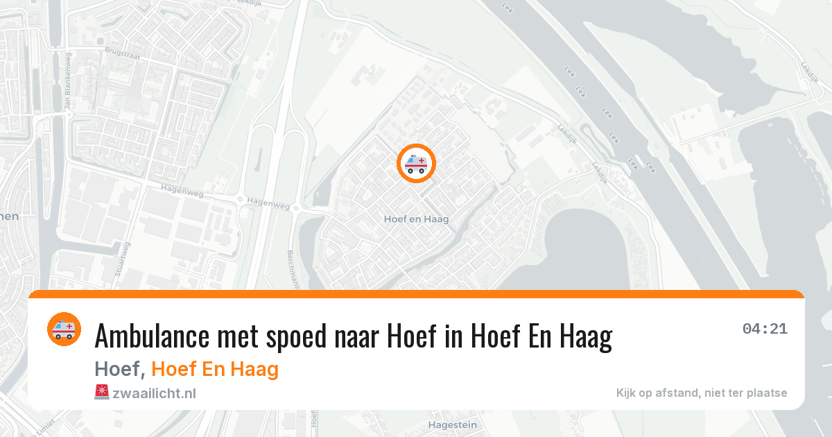 Ambulance met spoed naar Hoef in Hoef En Haag — 7 apr 2026