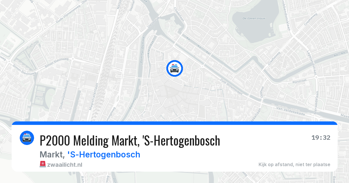 P2000 Melding Markt, 'S-Hertogenbosch — 21 mei 2026