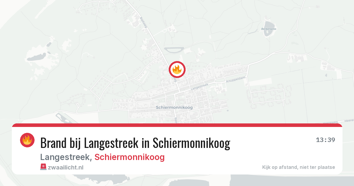 Brand bij Langestreek in Schiermonnikoog — 11 jun 2026