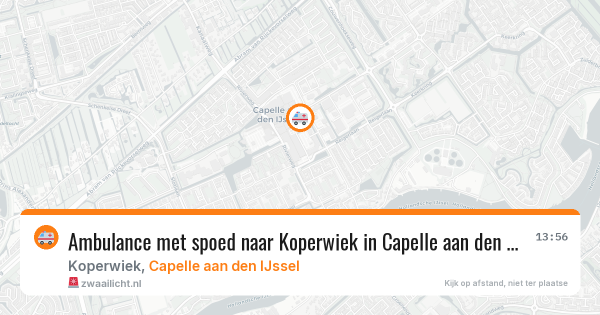Ambulance met spoed naar Koperwiek in Capelle aan den IJssel — 14 mei 2026