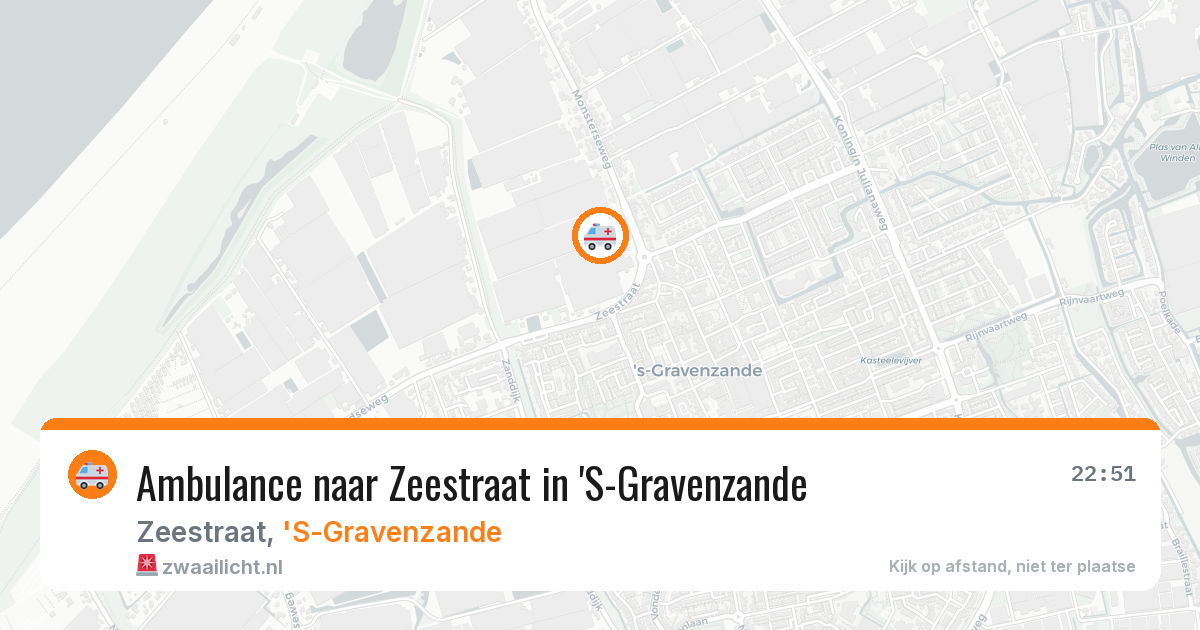 Ambulance naar Zeestraat in 'S-Gravenzande — 19 mei 2026