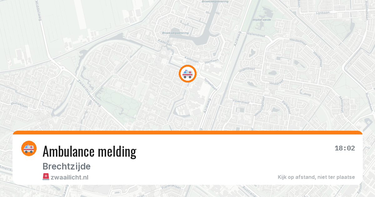 Ambulance melding — 6 jul 2026