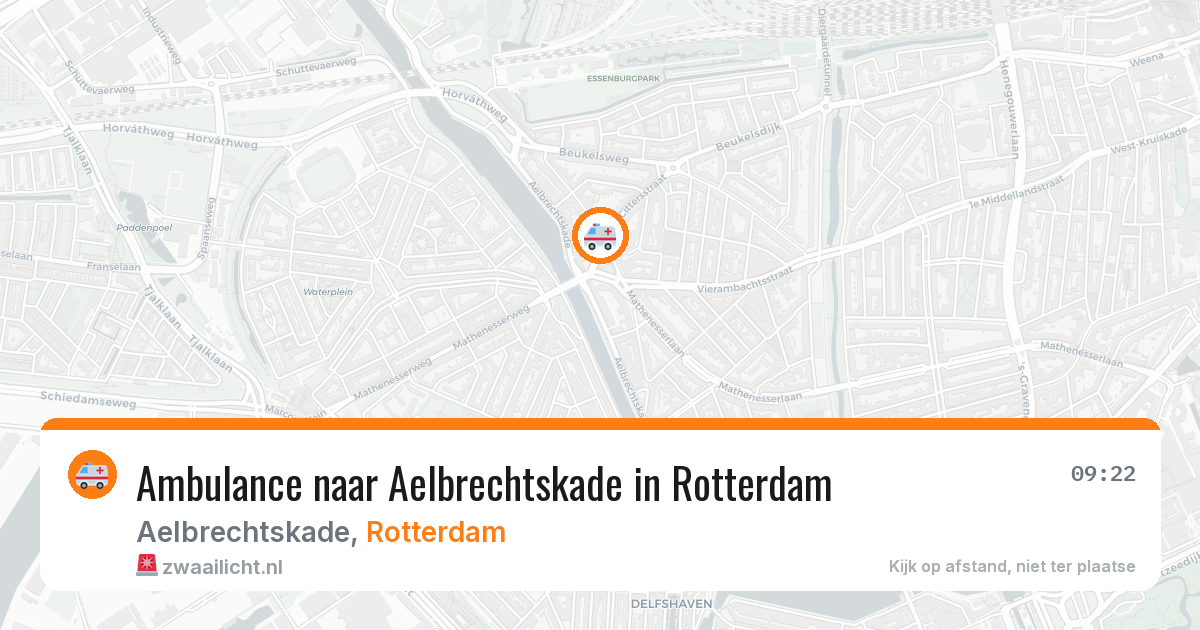 Ambulance naar Aelbrechtskade in Rotterdam — 19 mei 2026