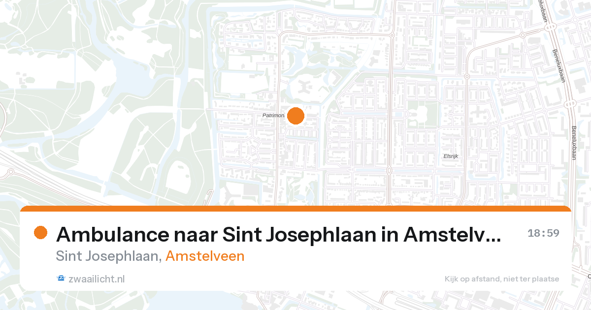 Ambulance naar Sint Josephlaan in Amstelveen — 28 aug 2026