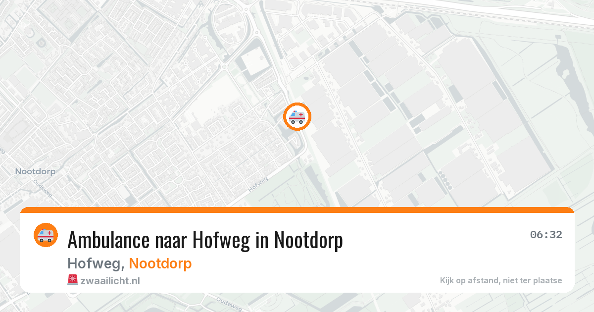 Ambulance naar Hofweg in Nootdorp — 1 apr 2026