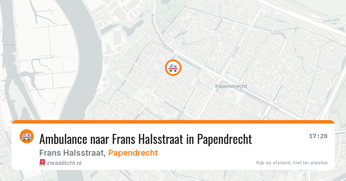 Ambulance naar Frans Halsstraat in Papendrecht — 26 jun 2026