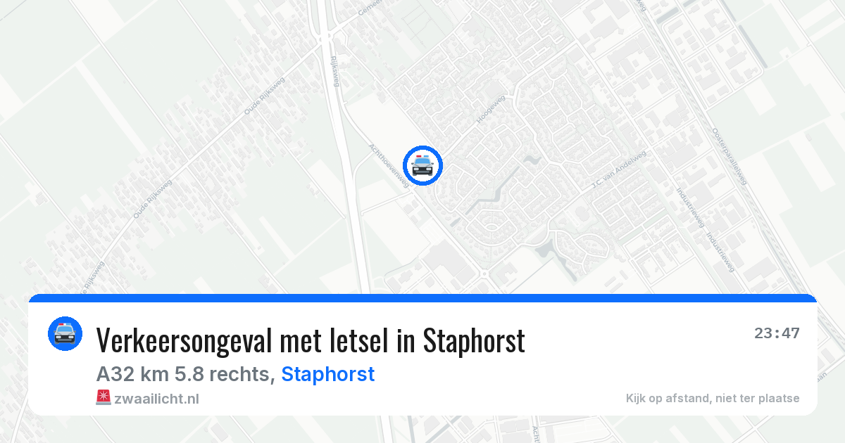 Verkeersongeval met letsel in Staphorst — 5 jul 2026
