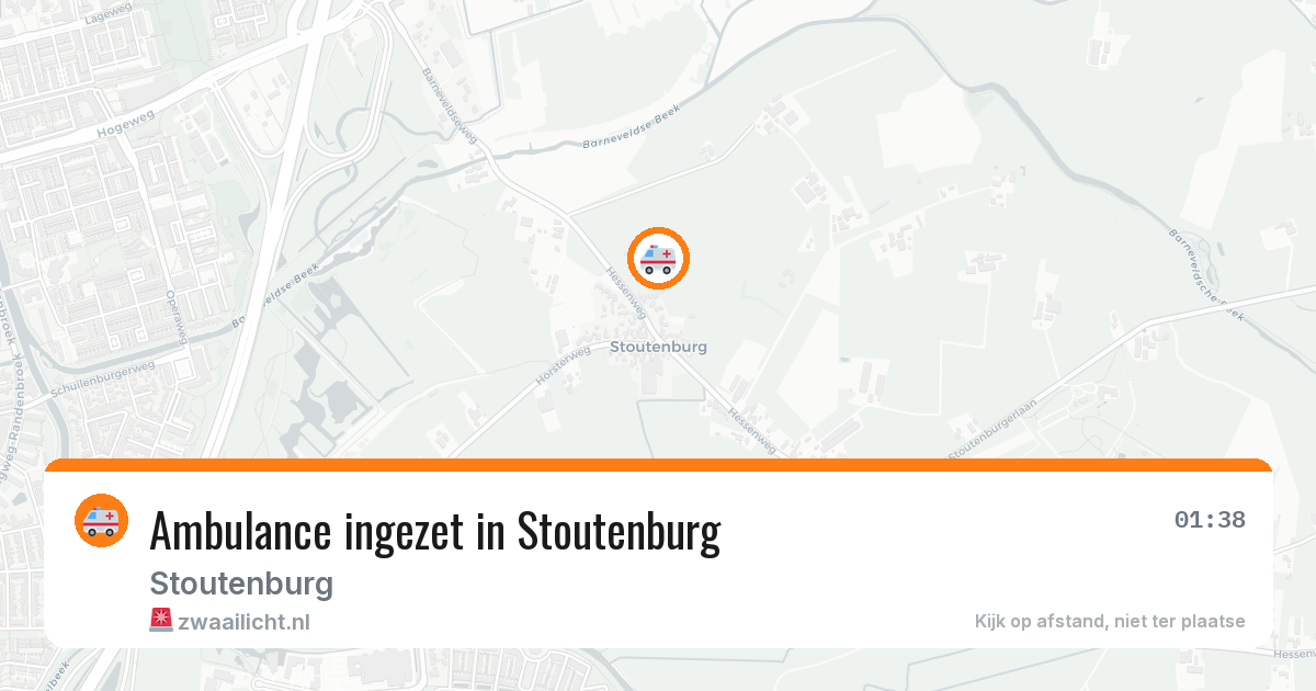 Ambulance ingezet in Stoutenburg — 28 feb 2026