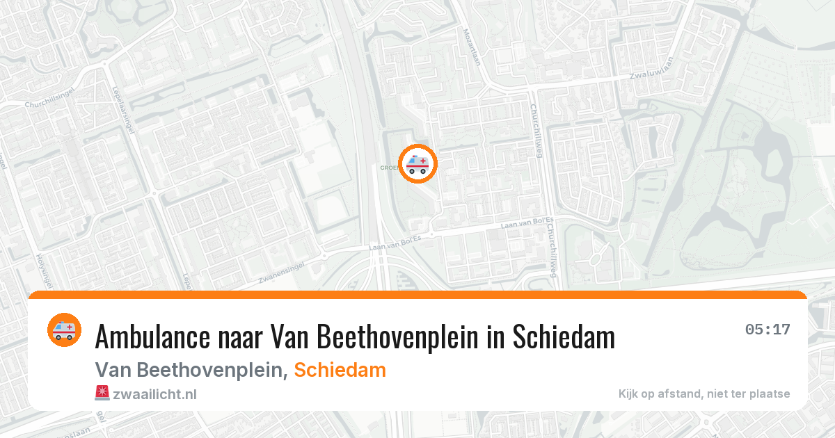 Ambulance naar Van Beethovenplein in Schiedam — 20 mei 2026