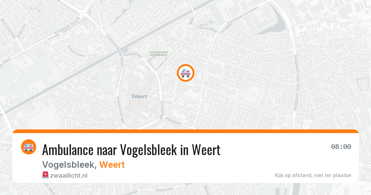 Ambulance naar Vogelsbleek in Weert — 11 jun 2026