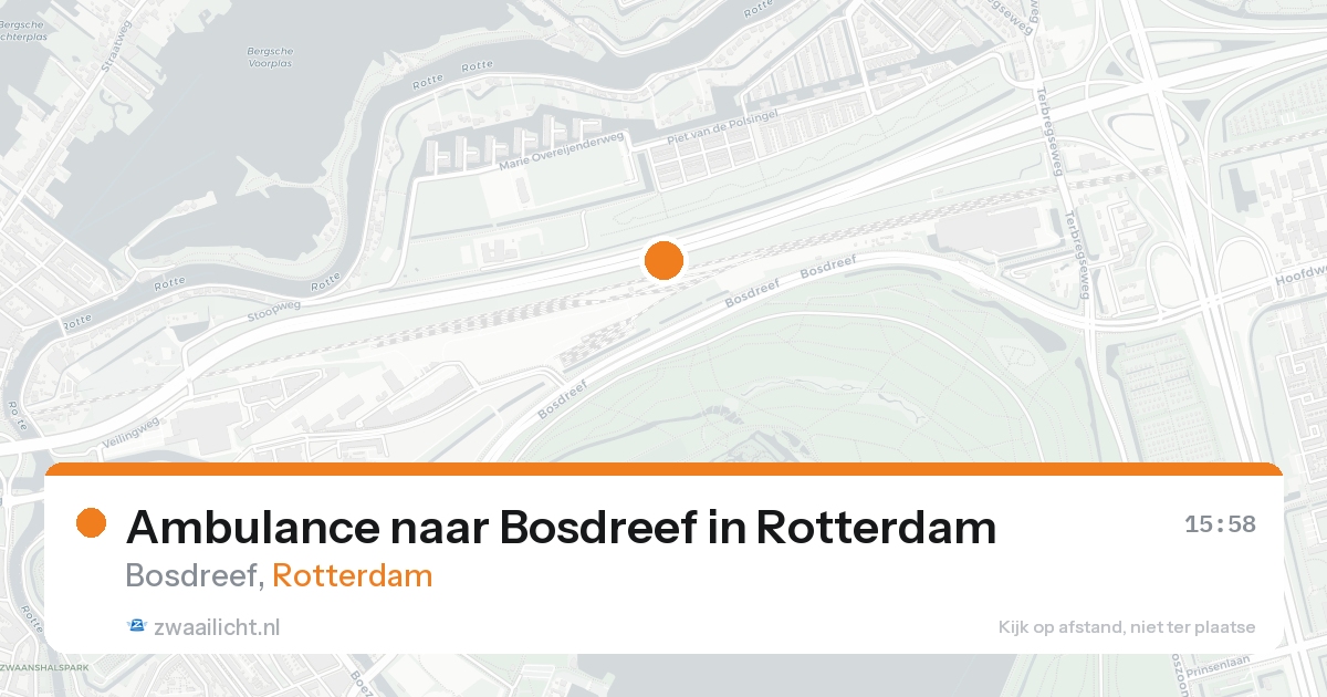 Ambulance naar Bosdreef in Rotterdam — 25 aug 2026