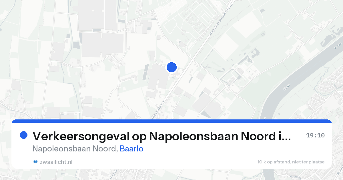 Verkeersongeval op Napoleonsbaan Noord in Baarlo — 24 aug 2026