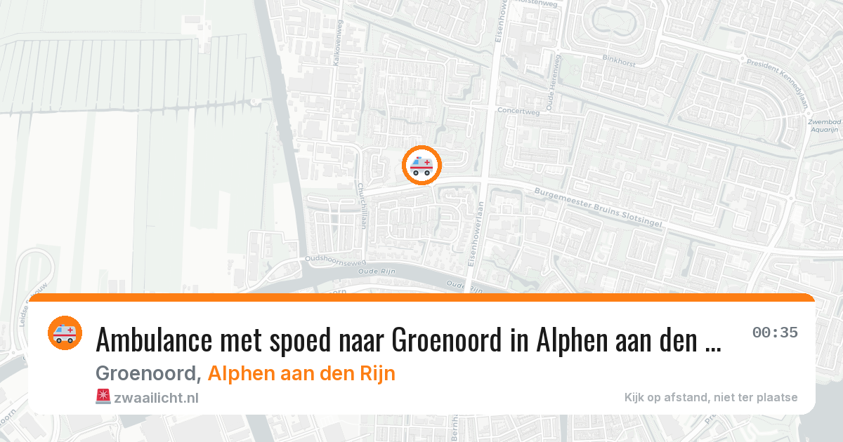 Ambulance met spoed naar Groenoord in Alphen aan den Rijn — 5 feb 2026