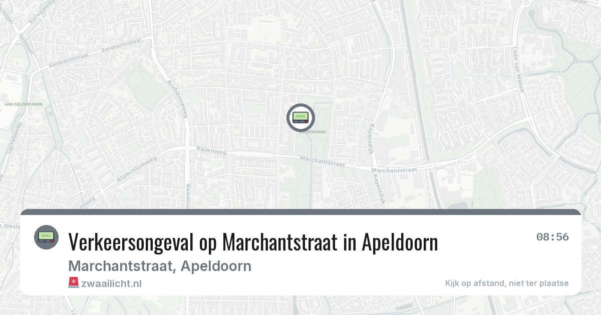 Verkeersongeval op Marchantstraat in Apeldoorn — 25 jun 2026